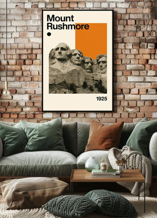Mount Rushmore Landmark Art Print: Historical or Presidential Poster