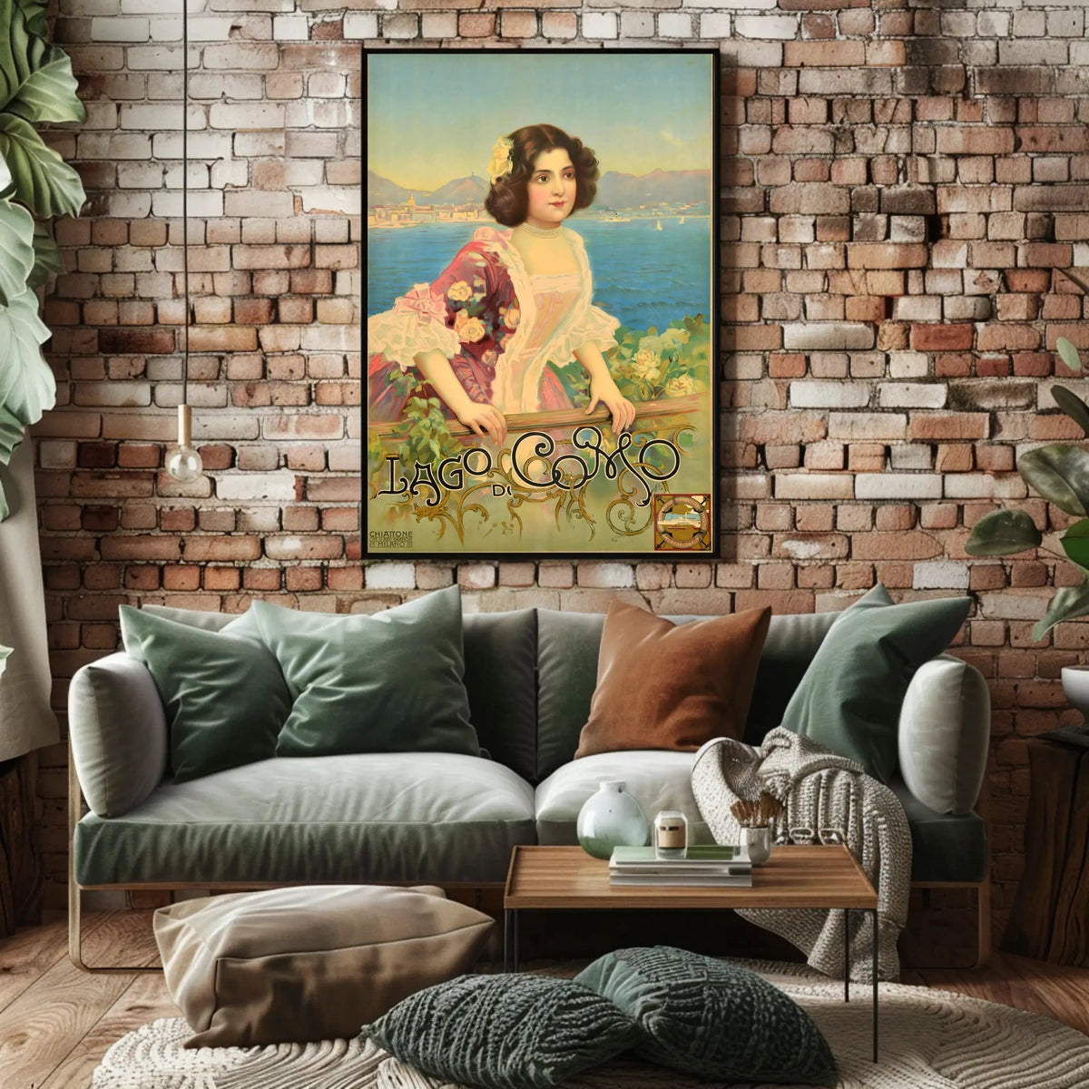 Lago Di Como Vintage Elegance Vintage Poster