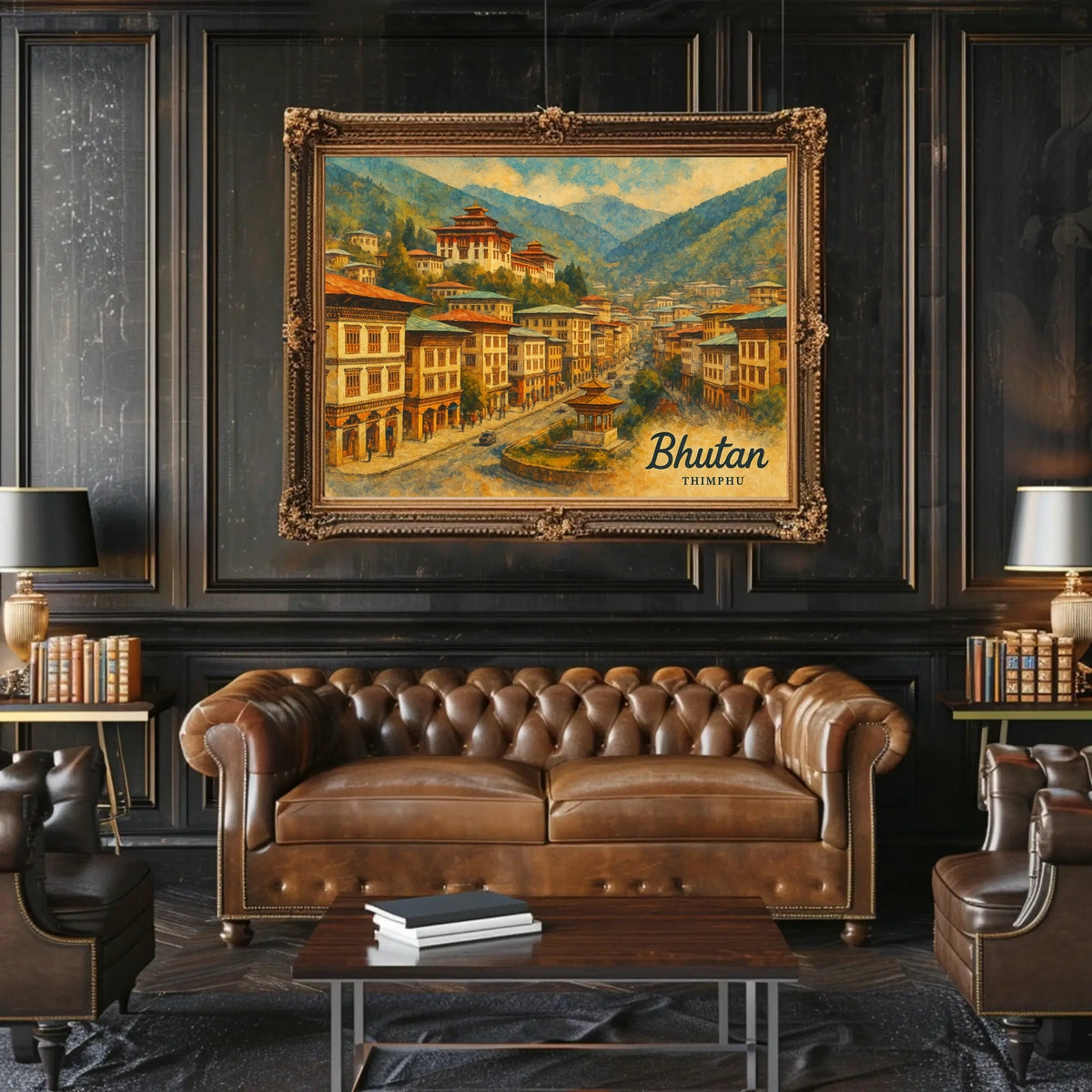 Bhutan Thimphu Wanderlust Travel Photography Poster