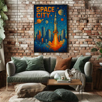 Space City Adventure Poster