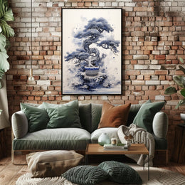 Serene Bonsai Art Poster PosterGoat