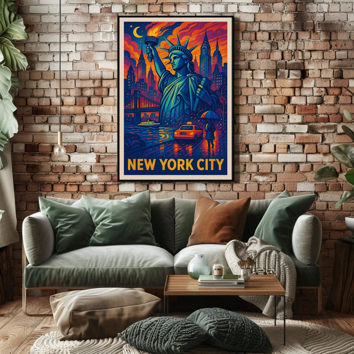 New York City Iconic Landmarks Poster