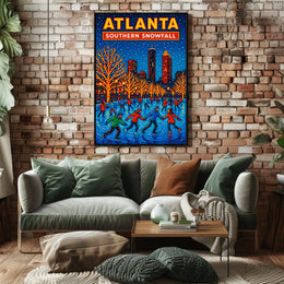Atlanta Southern Snowfall Poster