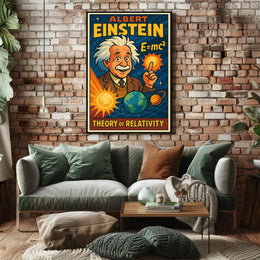 Einstein Relativity Scenic Poster