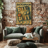 Backgammon Artistry Poster