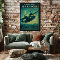 Boeing XPBB Sea Ranger Vintage Aviation Poster