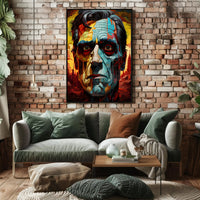 Abstract Portrait Of A Leader Abstract Poster PosterGoat