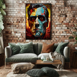 Abstract Portrait Of A Leader Abstract Poster PosterGoat