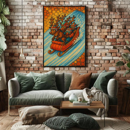 Reindeer Racing Adventure Poster