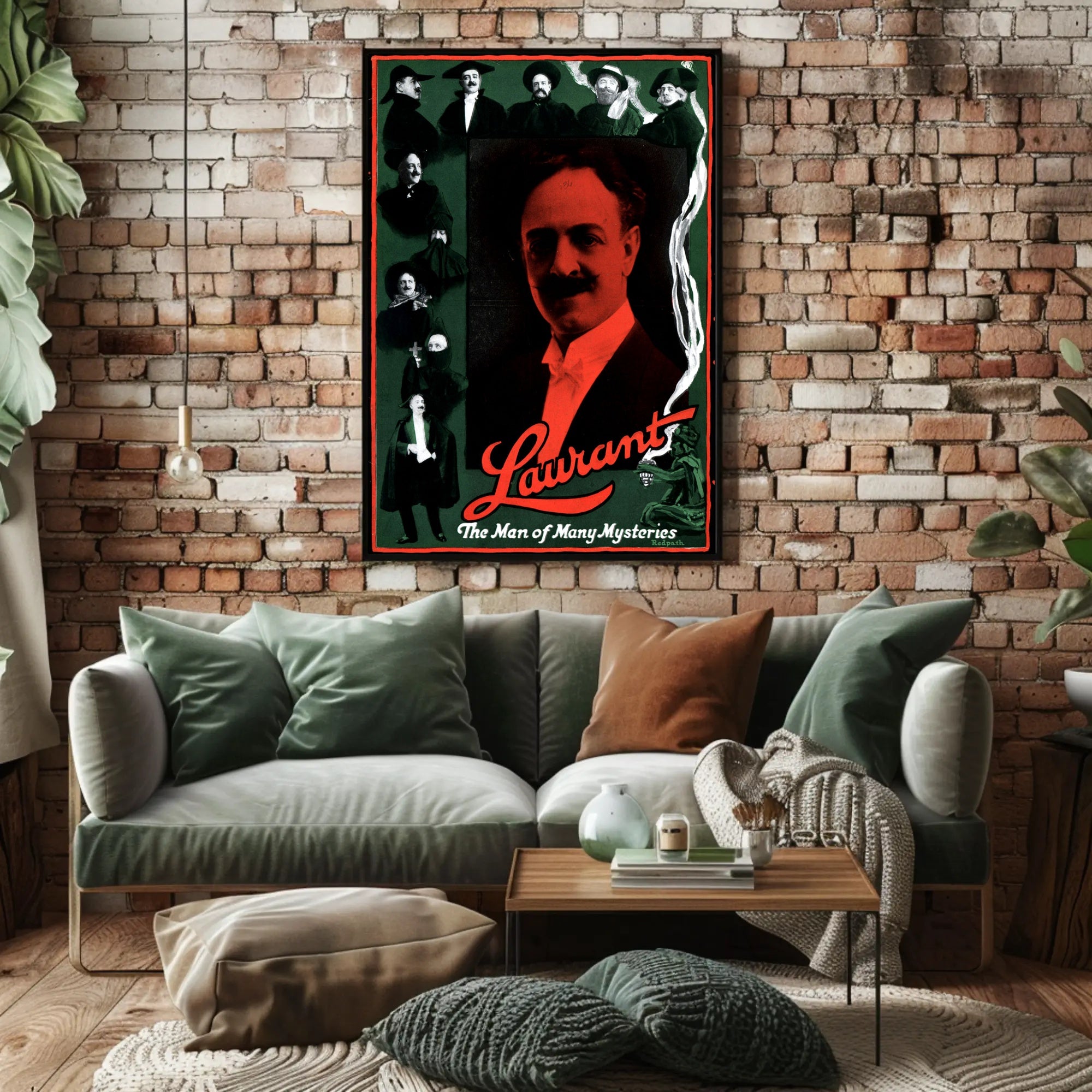 Laurant The Man of Many Mysteries Vintage Cultural Poster