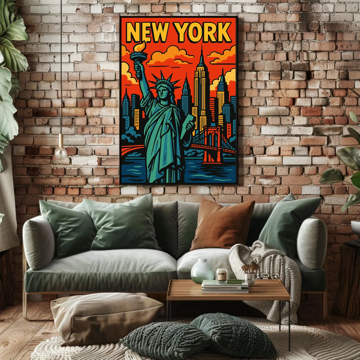 New York City Iconic Landmarks Poster