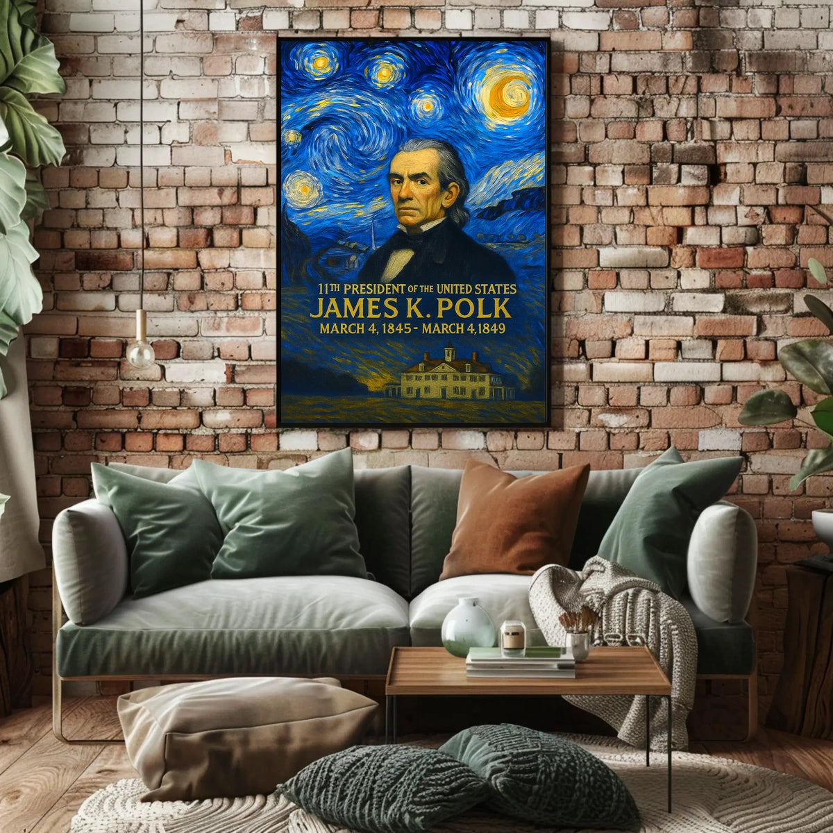 James K. Polk 11th President of the United States Presidential Masterpiece Series Poster