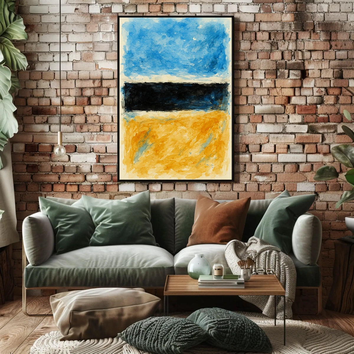 Abstract Color Blocks Abstract Poster