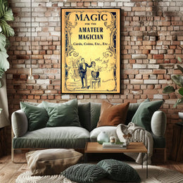 Magic for Amateur Magician Vintage Artistic Poster