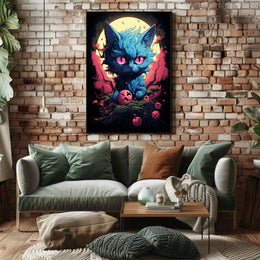 Mystical Feline Fantasy Poster