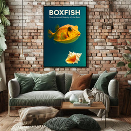 Boxfish The Armored Beauty of the Reef Poster