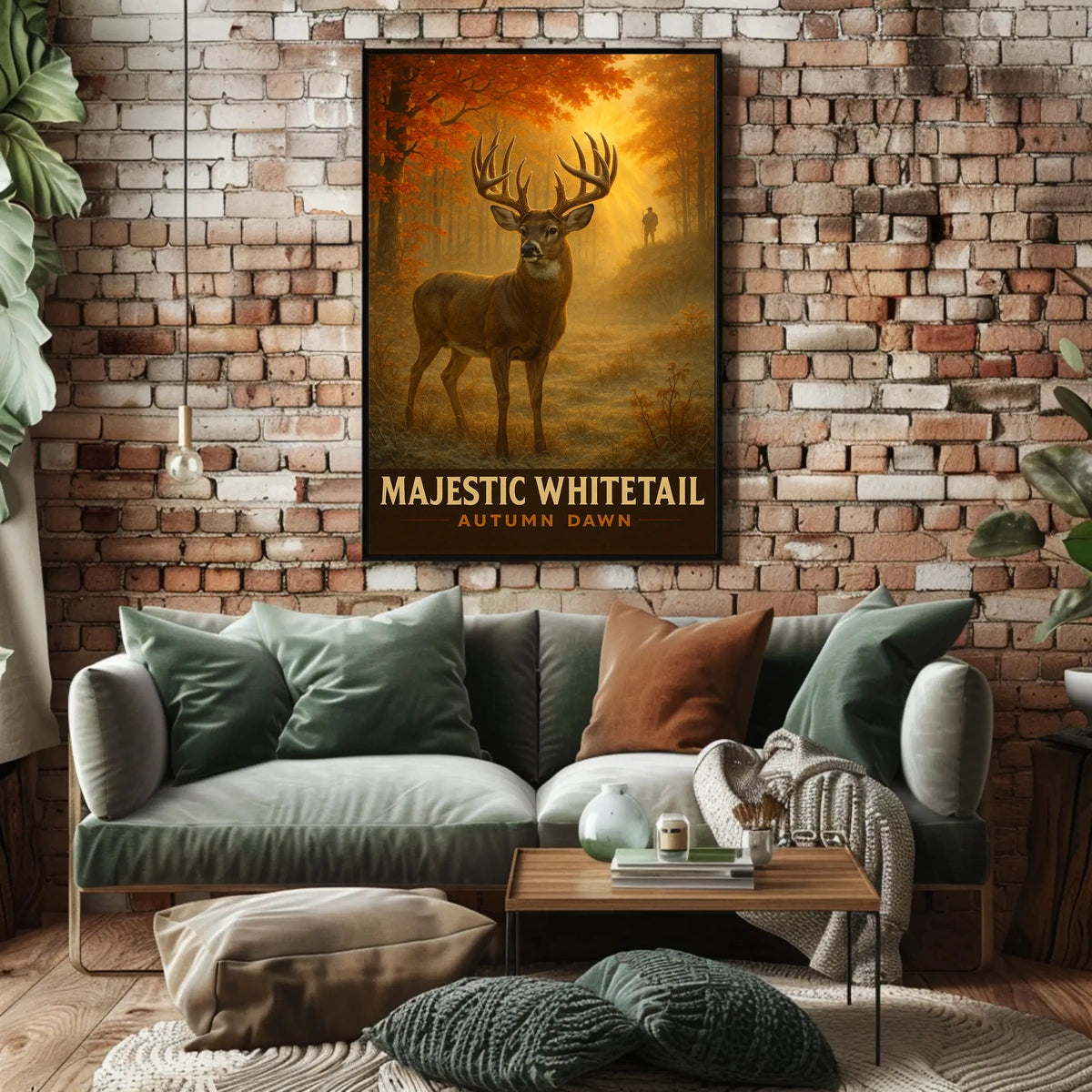 Majestic Whitetail Autumn Dawn Poster