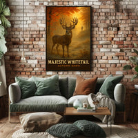 Majestic Whitetail Autumn Dawn Poster