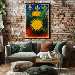 Vibrant Heraldic Emblem Poster