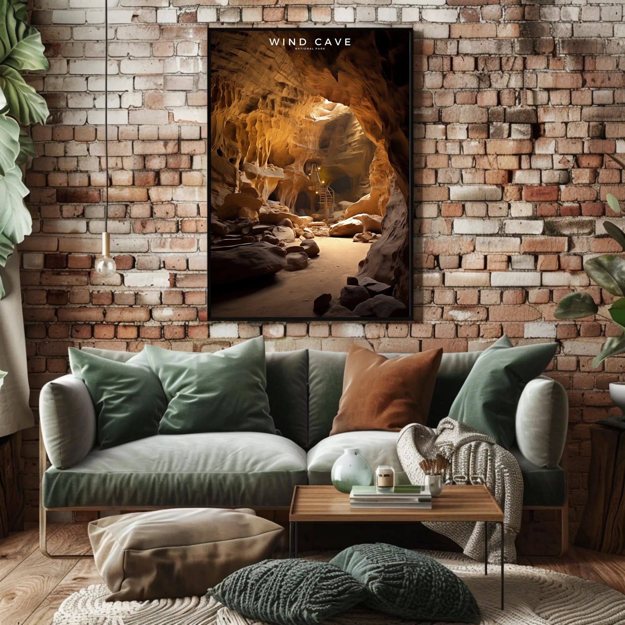 Wind Cave National Park Travel Poster Print