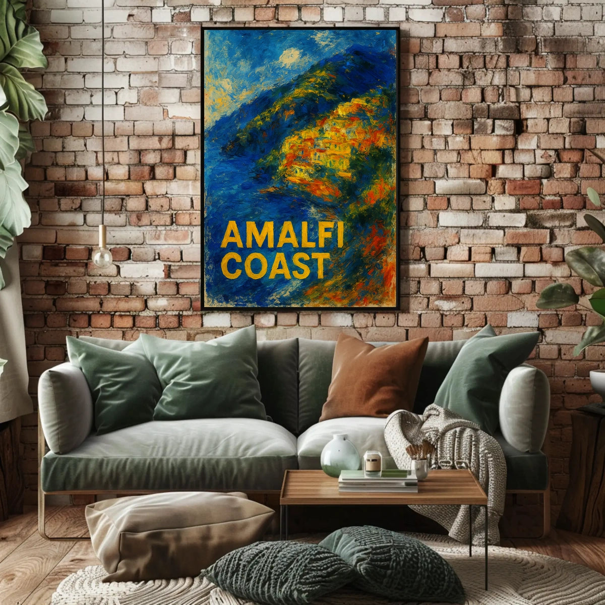 Amalfi Coast Impression Poster Wall Art 18x24 Fine Art