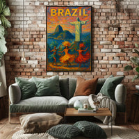 Brazil A Vibrant Celebration Poster 18x24 Wall Art