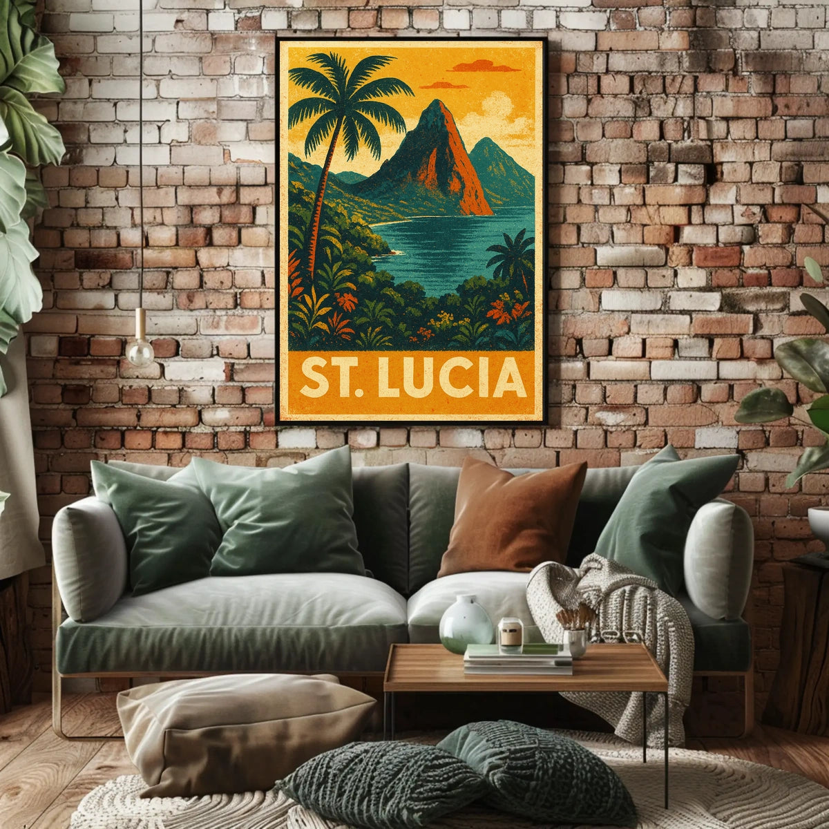 St. Lucia Travel Poster