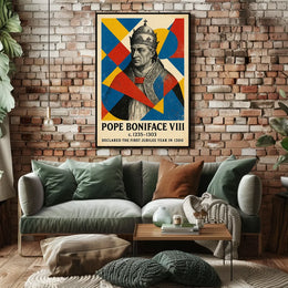 Pope Boniface VIII Historical Religious Art Poster