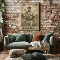 Vintage Baseball Celebration Art Poster