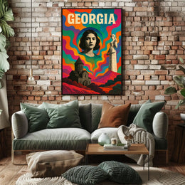Georgia A Vibrant Tribute Poster