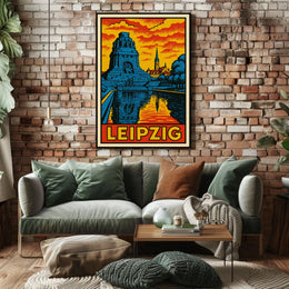Leipzig Travel Poster
