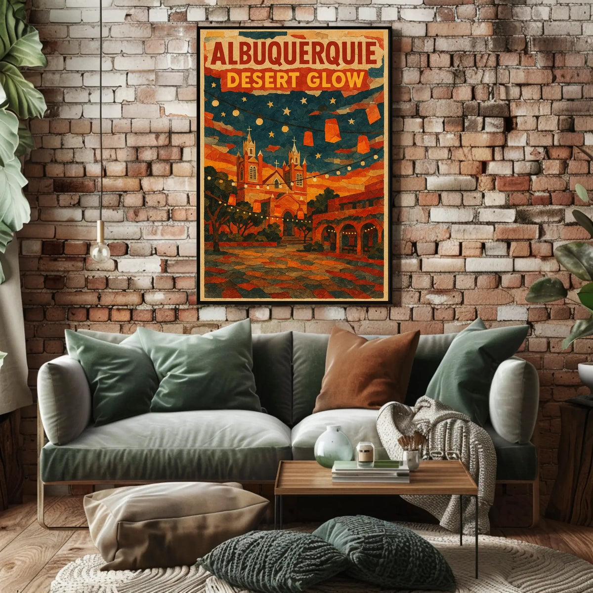 Albuquerque Desert Glow Poster