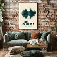 North Carolina Nature Reflection Poster