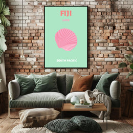Fiji Tropical Getaway Print - Travel Poster PosterGoat