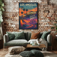 Los Angeles City Of Angels Poster