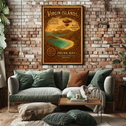 Virgin Islands Trunk Bay Poster