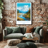 Serene Mountain Wilderness Travel Poster