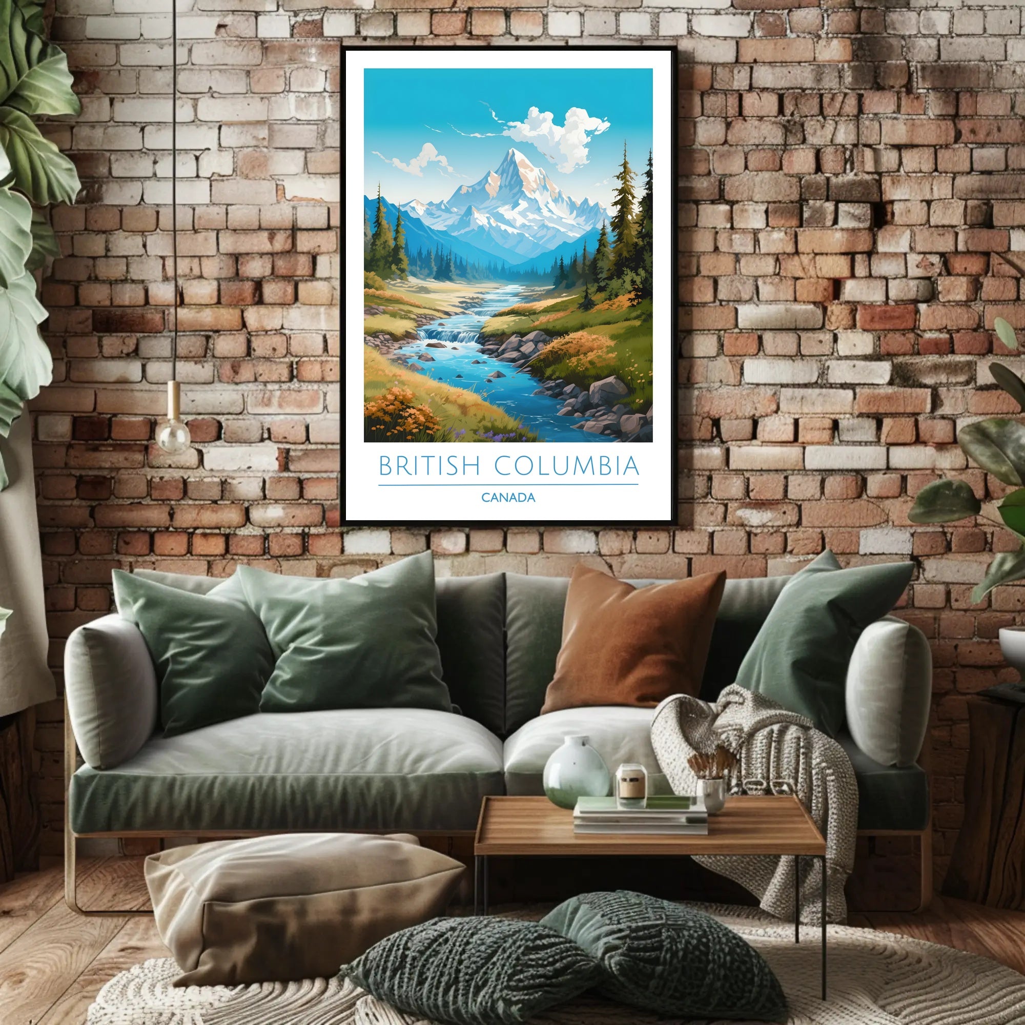 Serene Mountain Wilderness Travel Poster