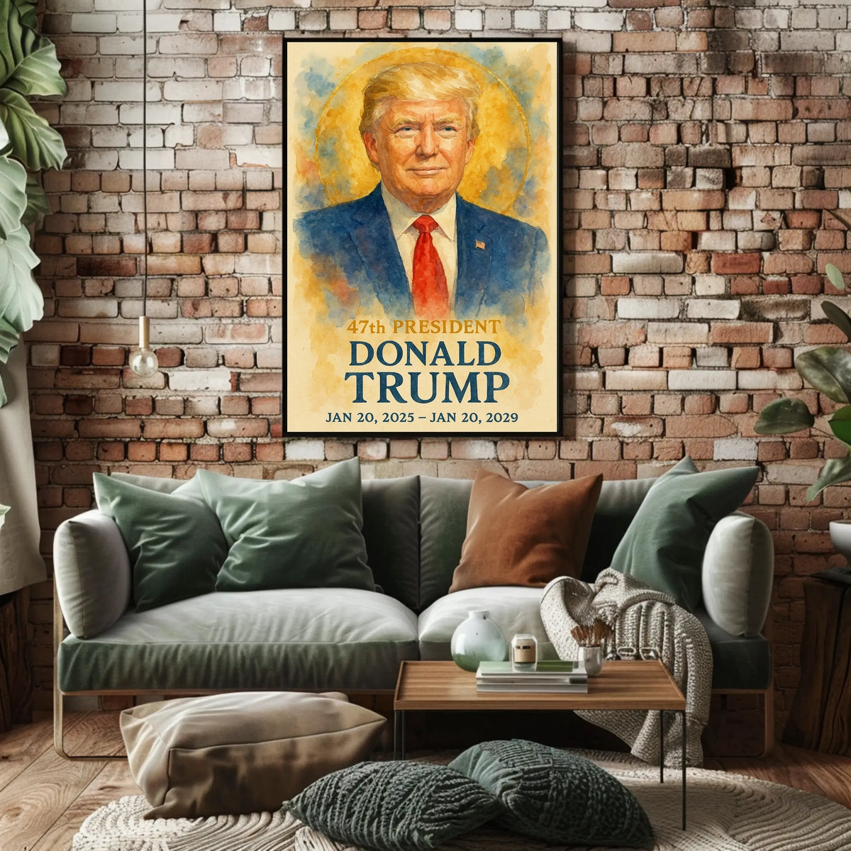 Trump 47th President Scenic Patriotic Wall Art Poster