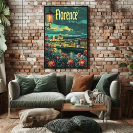 Florence Cathedral Vintage Artistry Poster