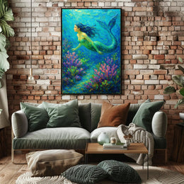Enchanted Mermaid Under the Sea Poster PosterGoat