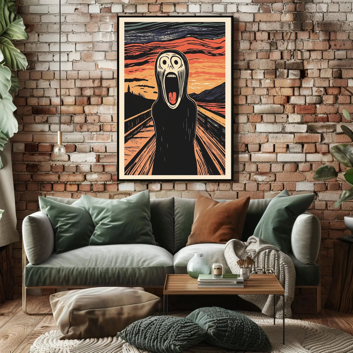 Expressionist Figure Horror Anxiety Bold Poster