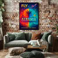 Fly Albania Experience the Unreal Poster