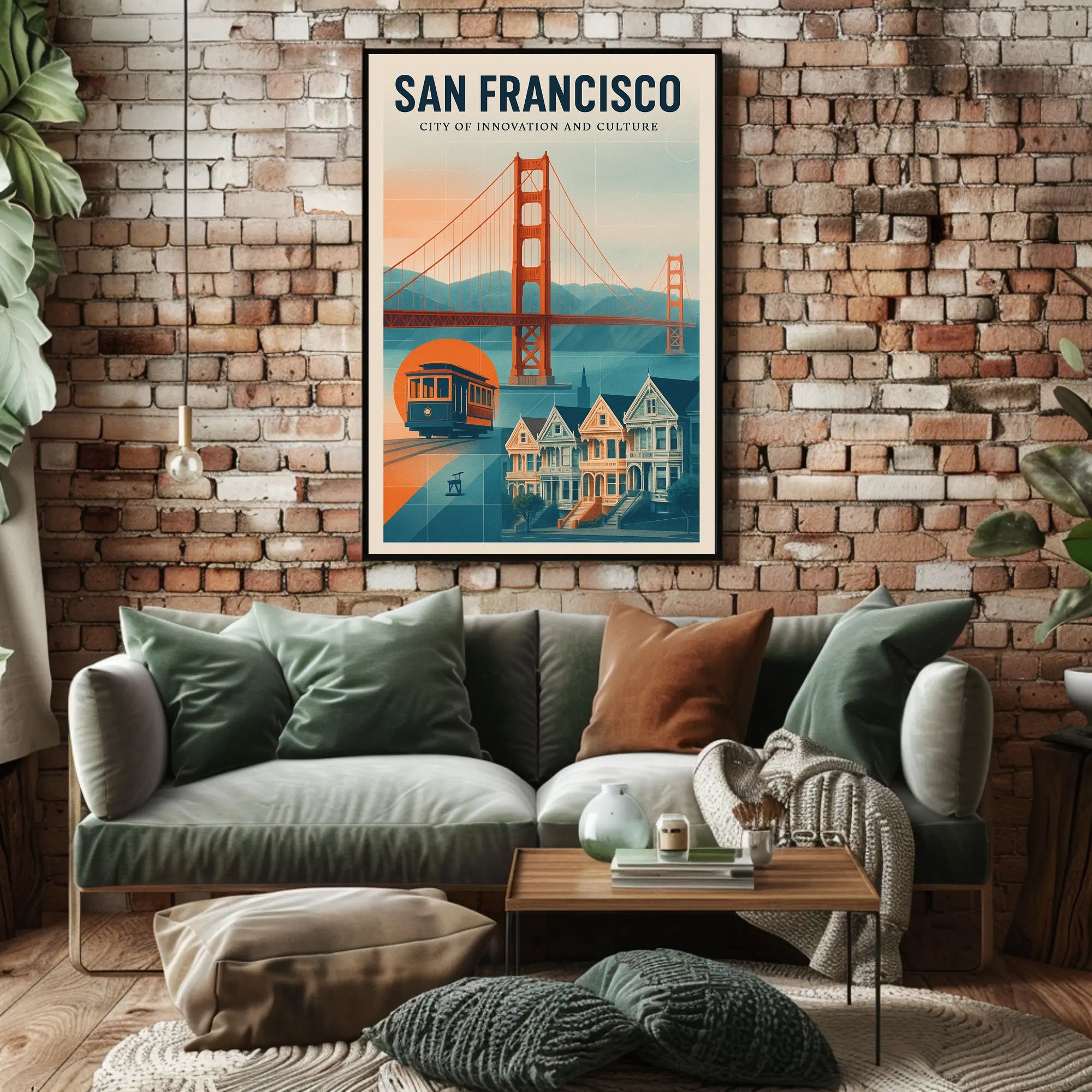 San Francisco  City of Innovation and Culture Poster PosterGoat
