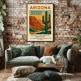 Explore Arizona's Wonders Vintage Travel Poster