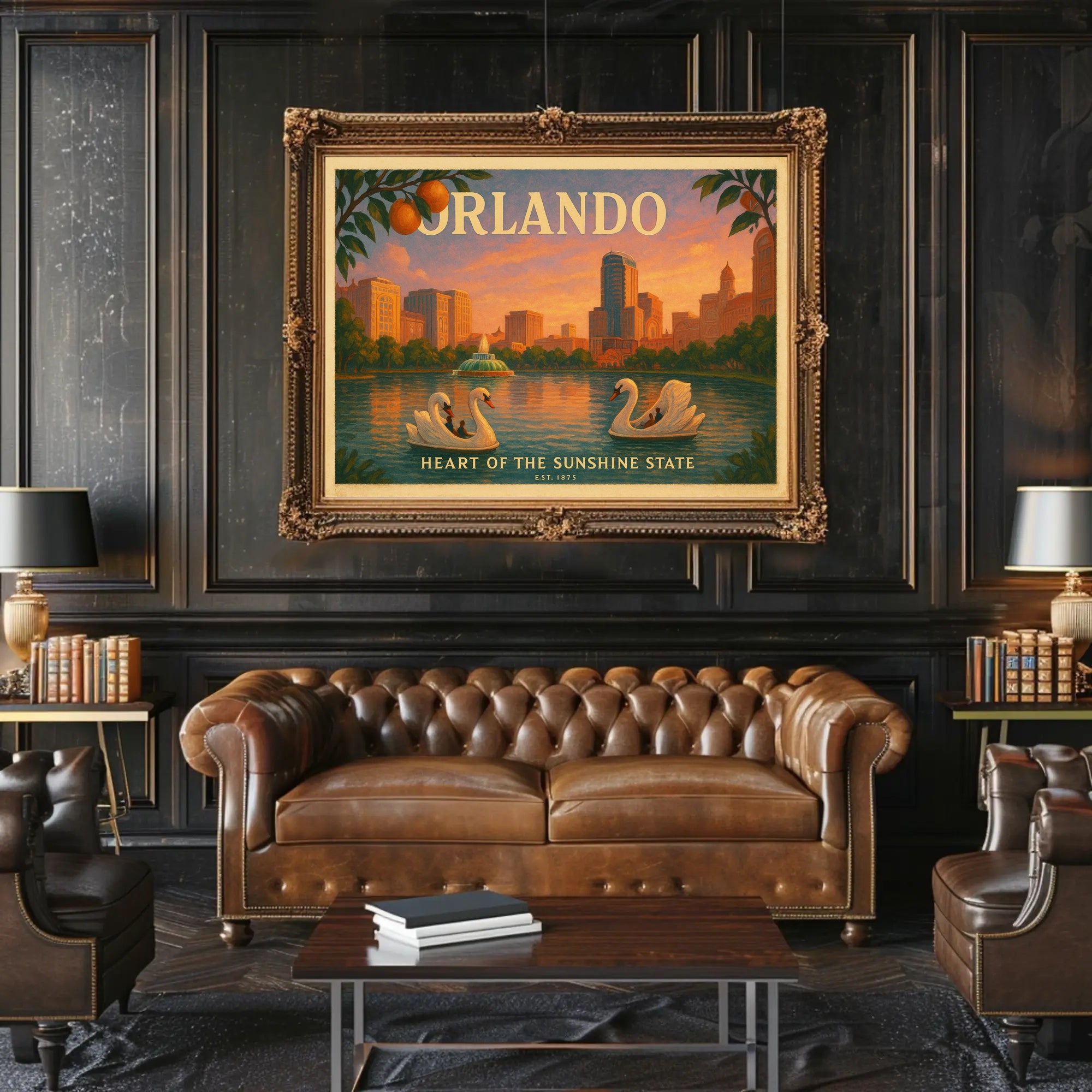 Orlando Travel Poster Heart of the Sunshine State