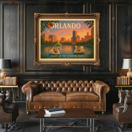 Orlando Travel Poster Heart of the Sunshine State