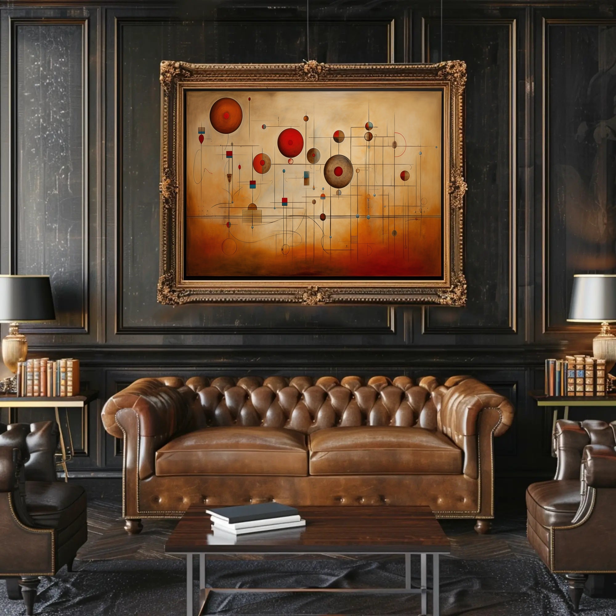 Abstract Geometric Harmony: Modern Minimalist Artistic Poster