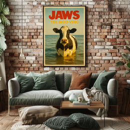 Jaws The Moo-Ving Poster
