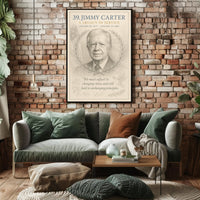Jimmy Carter Legacy Presidential Artwork Poster PosterGoat